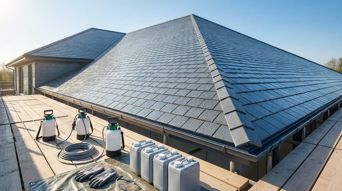 Professional Roof Refurbishment & Nanotechnology Surface Protection work by Toitures et Surfaces Nano Pro